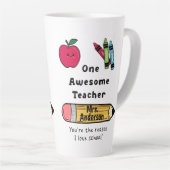 Tasse Latte Un Enseignant Magnifique Raison Pour Laquelle J'Ai (Angle droit)