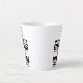Tasse Latte "Un Génie Opinionisé... Pas Un Smartass Véritable" (Devant)