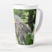 Tasse Latte Un héron vert (Angle droit)