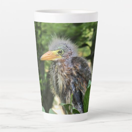 Tasse Latte Un héron vert (Devant)