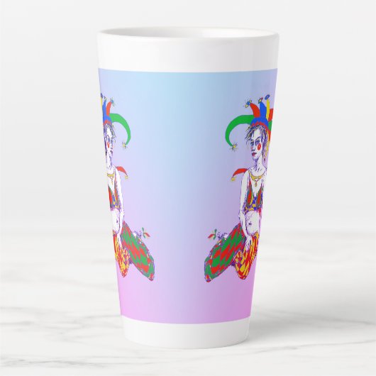 Tasse Latte Un Jester (Devant)