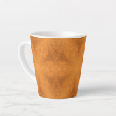 Tasse Latte Un kaléidoscope d'une étoile orange brûlée (Angle gauche)