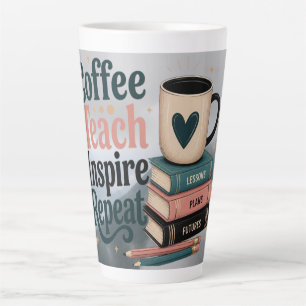 Tasse Latte Un latte du matin inspire l'optimisme chez les ens