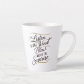 Tasse Latte Un magnifique morceau d'art de mots avec un harmon (Droite)