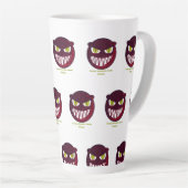 Tasse Latte Un monstre effrayant ne dort jamais (Angle droit)