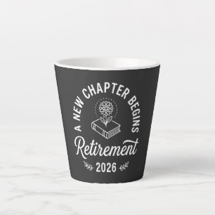 Tasse Latte Un nouveau chapitre commence Chemise retraite 2026