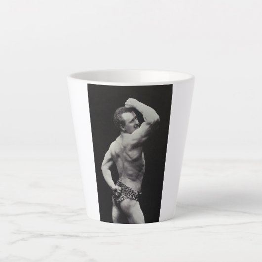 Tasse Latte Un nouvel article de StrongMen Eugen Sandow Bodybu (Devant)
