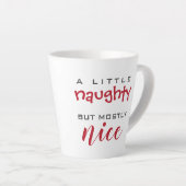 Tasse Latte Un petit coquin de Noël pour la plupart sympa (Angle droit)