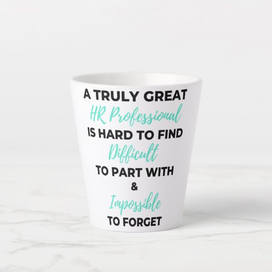 Tasse Latte Un professionnel des RH vraiment génial est diffic (Devant)