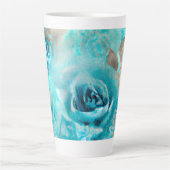 Tasse Latte Un Shabby Bleu Chic Ephemera Design Series 7 (Devant)