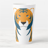 Tasse Latte Un tigre musclé (Devant)