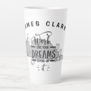 Tasse Latte Un Travail Personnalisé Comme Vos Rêves En Dépende