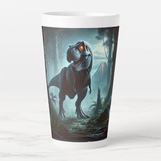Tasse Latte Un Tyrannosaurus rex massif (Devant)