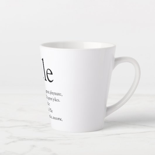 Tasse Latte Uncle Fundy Définition Fun moderne (Droite)