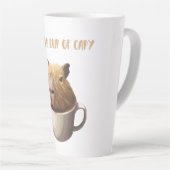 Tasse Latte Une autre Coupe de Capy avec de mignons Capybara (Angle droit)