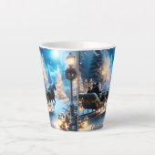 Tasse Latte Une Belle Balade En Sleigh Avec Père Noël (Devant)