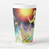 Tasse Latte Une époque de peinture à l'huile repensée (Devant)