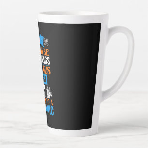 Tasse Latte Une Fille Devrait Être Mariée À Mécanique