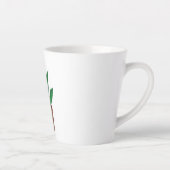 Tasse Latte Une fleur violette dans un pot (Droite)