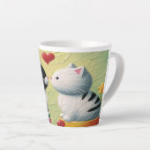 Tasse Latte Une gorgée à facettes pourries (Angle droit)