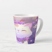 Tasse Latte Une gorgée à facettes pourries (Angle droit)