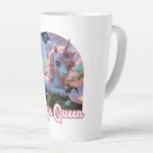Tasse Latte Une licorne blanche aux ailes (Angle droit)