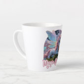Tasse Latte Une licorne blanche aux ailes (Angle gauche)