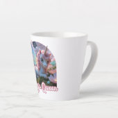 Tasse Latte Une licorne blanche aux ailes (Angle droit)