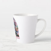 Tasse Latte Une licorne blanche aux ailes (Droite)