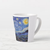 Tasse Latte Une nuit étoilée : Saint Remy par Vincent Van Gogh (Angle droit)