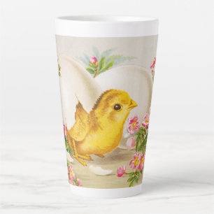 Tasse Latte "Une offrande de Pâques" Carte victorienne ancienn