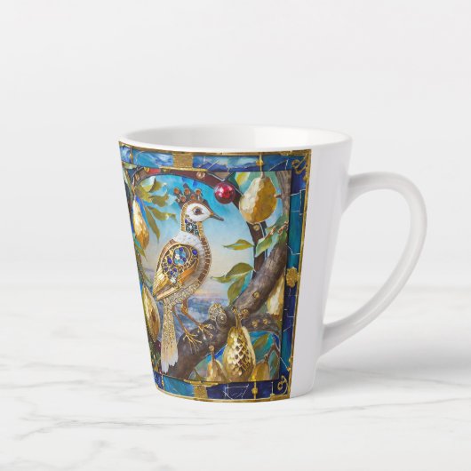 Tasse Latte Une perdrix dans un arbre à poires (Droite)