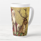 Tasse Latte Une période de Noël heureuse (Angle droit)
