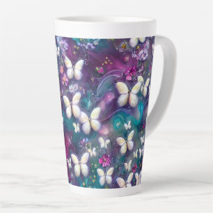 Tasse Latte Une série de papillons mystiques Design 5