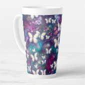 Tasse Latte Une série mystique de papillons 5 (Angle gauche)