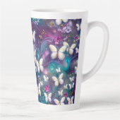 Tasse Latte Une série mystique de papillons 5 (Droite)