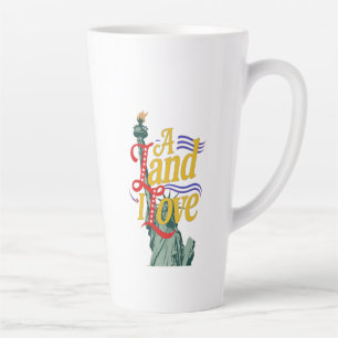 Tasse Latte Une terre que j'aime