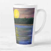 Tasse Latte Une voile coucher de soleil, par Gary Poling (Droite)