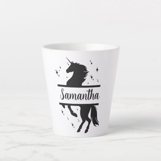 Tasse Latte Unicorne Boug Latte Personnalisée (Devant)