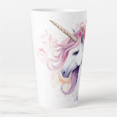 Tasse Latte Unicorne magique mignonne droitière (Devant)