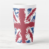 Tasse Latte Union Jack Liquid Art (Devant)