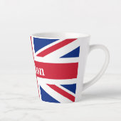 Tasse Latte Union Jack London ~ Drapeau britannique (Droite)