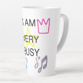 Tasse Latte Unique Designs Iam Very Busy (Angle droit)