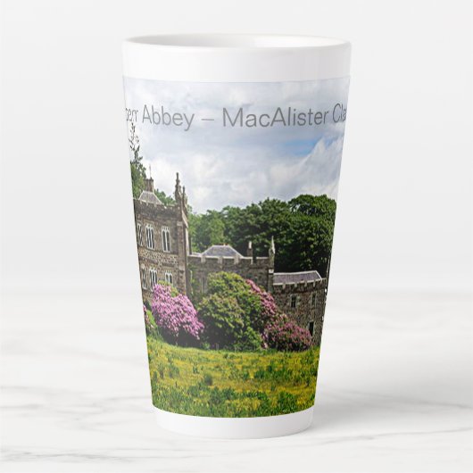 Tasse Latte Unique MacAlister Clan's Castle Glenbarr Abbey (Devant)