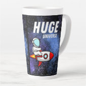 Tasse Latte univers énorme (Angle droit)