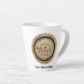 Tasse Latte Université de Beringia Mammoth (Angle droit)