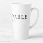 Tasse Latte UNSTOPPABLE Minimal Motivation Quote T-Shirt (Droite)