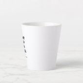 Tasse Latte Upload Your Own Design Here | Custom Template (Devant)