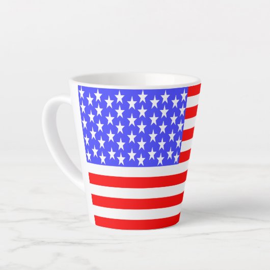 Tasse Latte USA Flag Totally Printed Small (Angle gauche)