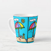 Tasse Latte vacances (Angle gauche)